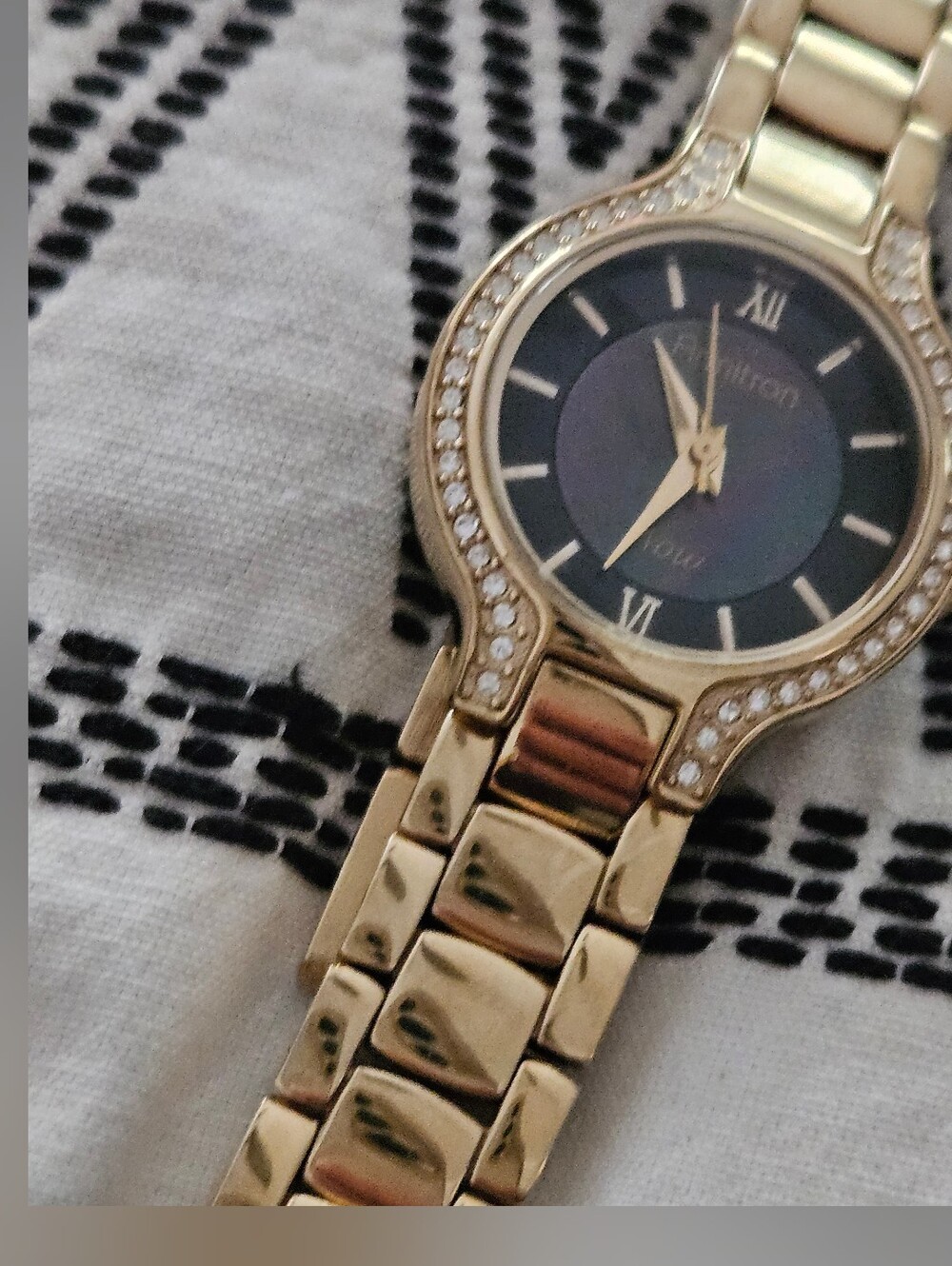 Armitron Now Gold Tone Crystal Accent Ladies Wristwatch